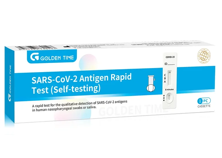 SARS-CoV-2 antigen rapid test cassette for self-test and professional use